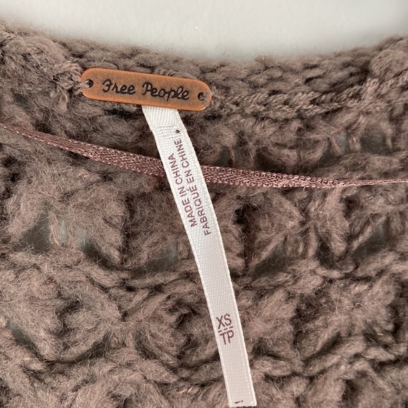 Free People Crashing Waves Wool Blend Pullover Sweater Size XS - Picture 6 of 12